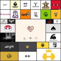 28 Muscle & Fitness Logos Creativeoverflow