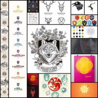 100+ Game of Thrones Family Banners Designed by Illustrators