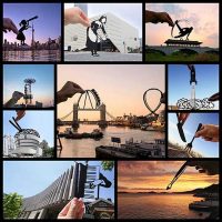 Artist Transforms the World’s Landscapes with Black Paper Cut-Outs