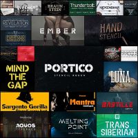 25 Best Stencil Fonts Design Shack